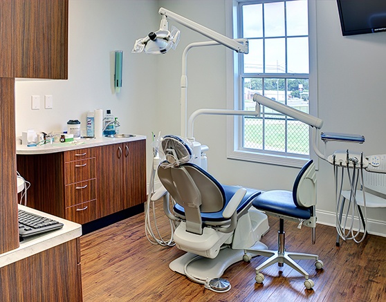 Clean modern dental office